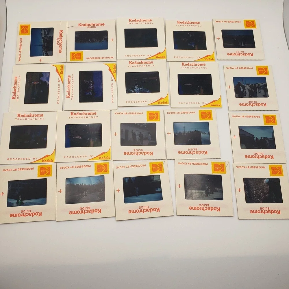 Kodak Color Slides Vintage 20pc Kodachrome Transparencies Multi Americana Photos